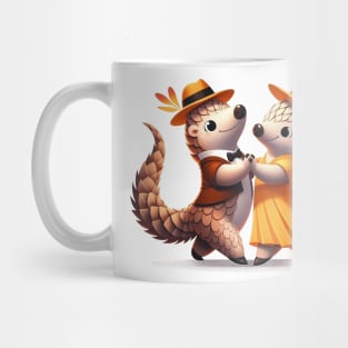 Cute Couple Pangolins Dancing Tango Pango-Tango Mug